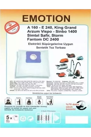 Beko Bks 1912 Performflex Uyumlu Sentetik Toz Torbası