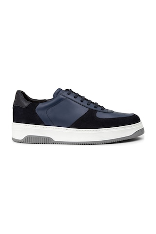 Deery Hakiki Süet Mavi Erkek Sneaker Ayakkabı - 01965Mmvıe02 Mavi