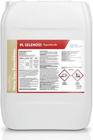 Selenoid Havuz Sıvı Klor Dezenfektan 25 Kg