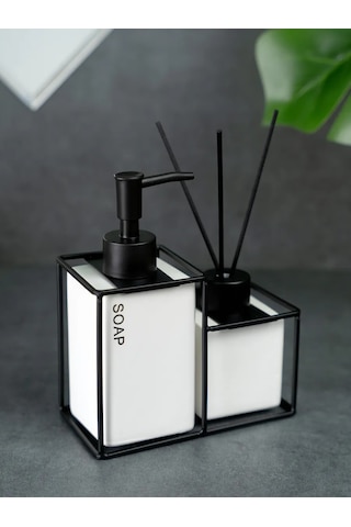 Denezo Gina Sabun Dispenser Ve Ev Difüzörü, 2'li Set 399581624 Beyaz