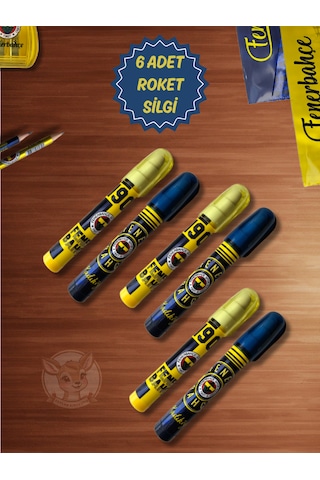 6lı Fb Fenerbahçe Taraftar Yumurtlayan Roket Silgi 6lı Set