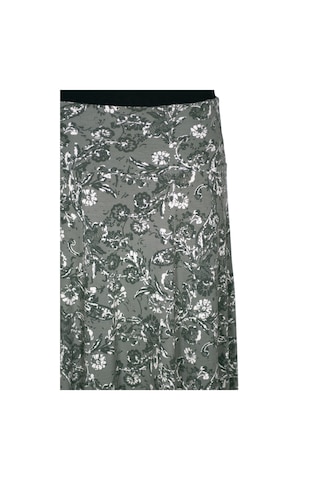 Barem Kadın Arzu Korsajlı 6 Parçalı Açıklı Koyulu Çiçekler Haki Etek Haki