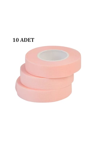 İpek Kirpik Bandı Pembe 10 Adet
