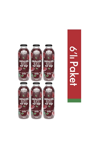 Elite 6'lı Organik %100 Nar Suyu 700 Ml