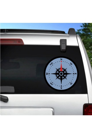 Pusula Sticker - Araba Oto Motosiklet Karavan Cam Sticker - 00390 40x40 Cm