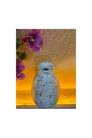 Pie Siyah Beyaz Tomurcuk Vazo Büyük 2 7 Cm X 6 3 Cm Çap Diğer