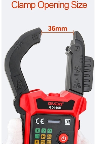 Gvda Gd166b 6000 Sayım Weichuang01 Pens Metre Ac Dc Gerilim True Rms Kelepçe Multimetre Kapasite Ohm Hz Amp Test Cihazı