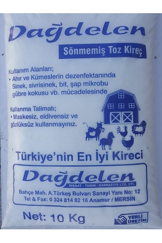 Dağdelen Sönmemiş Toz Kireç 10 Kg