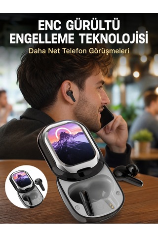 Dokunmatik Kontrollü Bluetooth Kulaklık Pods Fine Uyumlu - Lisinya Standart