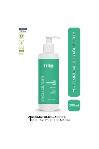 Tto X Yüz Temizleme Jeli – Yağlı Ciltler Için Derinlemesine & Gözenek Arındırıcı Formül 200 Ml