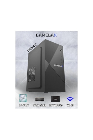 Gamelax OFİX-02 i5-4590 16 GB 240 GB SSD Free Dos Masaüstü Bilgisayar