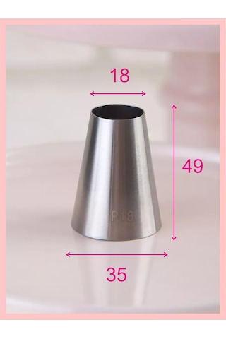 Bonbon Makaronslar İçin R18l Tüp Şeklinde Yuvarlak Hamur Başlığı 235112152 Gri