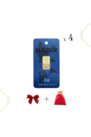 Nadir 4 Adet 1 Gr 24 Ayar Altın