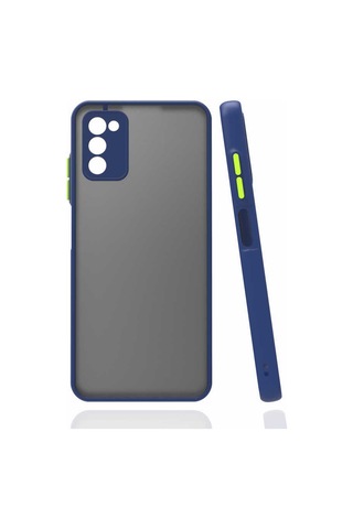 Zore Galaxy Uyumlu A03s Kılıf Hux Kapak - Lacivert Lacivert