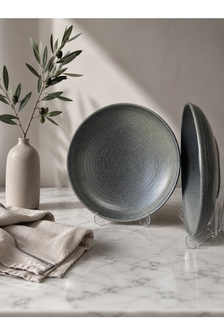 2'li Hornfels Ripple Çukur Tabak 26 Cm 900 Cc Makarna / Salata / Sulu Yemek Tabağı Çok Renkli 2'li Hornfels Ripple Çukur Tabak 26 Cm 900 Cc Makarna / Salata / Sulu Yemek Tabağı Çok Renkli