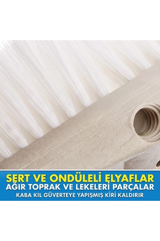 Starbrite - Sert Güverte Fırçası Beyaz 20 Cm : En Ağır Kirler Ve Kaymaz Zeminler İçin Maksimum Temizlik Gücü