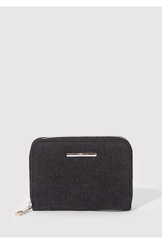 Mavi - Antrasit Denim Cüzdan 1912206-88035 Gri