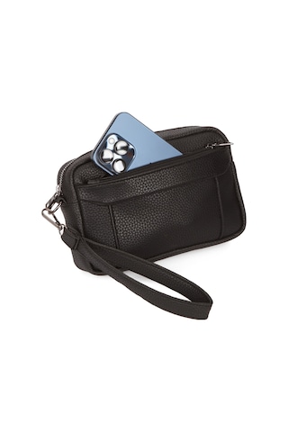 Newish Polo Erkek El Askılı Portföy Clutch El Çantası New256 - Siyah