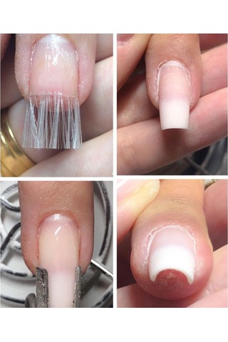 Qingmipy Stainless Steel Tırnak Uzatma Klipsleri - Akıllı Tutucu Manikür Aletleri Seti 6 Adet - Gümüş