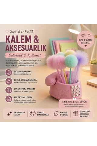 Telefon Kalemlik 124-Pembe