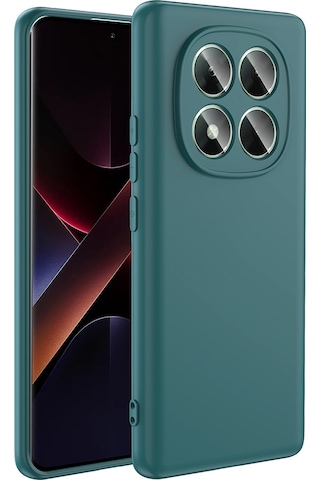 Ardemix Poco X7 Kılıf Mara Lansman Kapak - Koyu Yeşil Yeşil