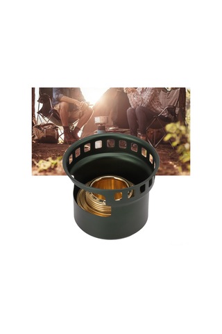 Mufunye Yeşil Taşınabilir Alkol Ocağı - Ev Ve Dış Mekan Kullanıma Uygun, Çay Pişirme, Isıtma, Fırınlama - Bakır Ve Alüminyum Alaşımlı, Hava Gazlı Tasarım Koyu Yeşil