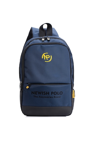 Newish Polo Unisex Quatro Kumaş Notebook Bölmeli Kulaklık Çıkışlı Mini Sırt Çantası Okul,günlük,seyahat Lacivert