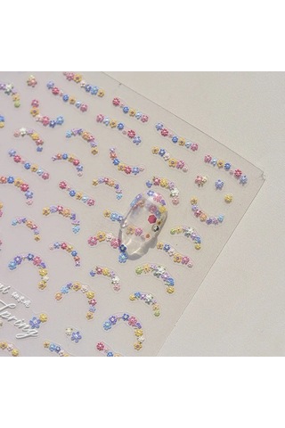 Flybuy 1 Adet 5d Elmas Japon Bahar Çiçek Nail Art Etiketler Zarif Tasarım 4556