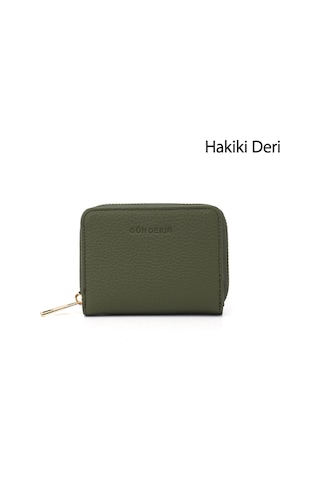 Gönderir Gönderi R Unisex Yeşil Floter Hakiki Deri Dikey Cüzdan Ddmx76006862
