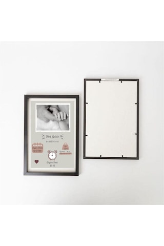 Yeni Doğan Bebek Bilgileri Yazılı Kişiye Özel Bebek Odası Çerçeve