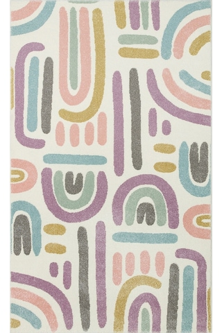Eko Halı Eko Kids Kds 20 Pastel Hav Toz Vermez Çocuk Odası Halısı - 160x230 Çok Renkli