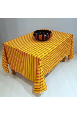 Misiny-Stripes Masa Örtüsü - Kırmızı