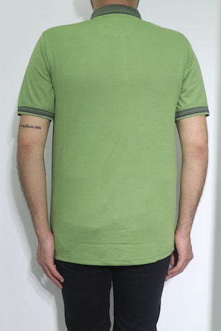 Dmctekstil Santa Erkek Düz Spor Kesim Rahat Kalıp Polo Yaka T-shirt Yeşil