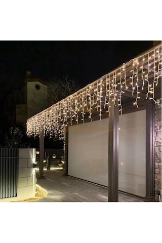 3m 100 Led 20 Saçak 30 50 70cm Çakarlı Ip65 Dış Mekan