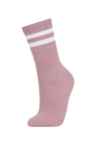 DeFacto Kız Çocuk 3'lü Pamuklu Uzun Çorap -  Y4997A6NSKR1