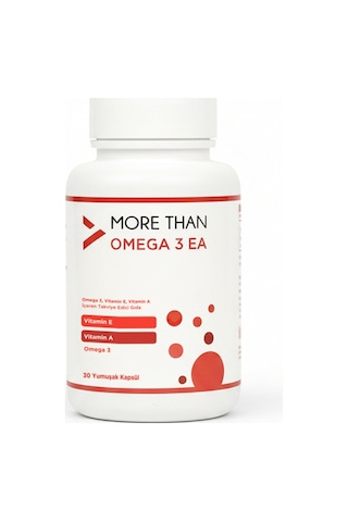 More Than Omega 3 EA Takviye Edici Gıda 30 Yumuşak Kapsül