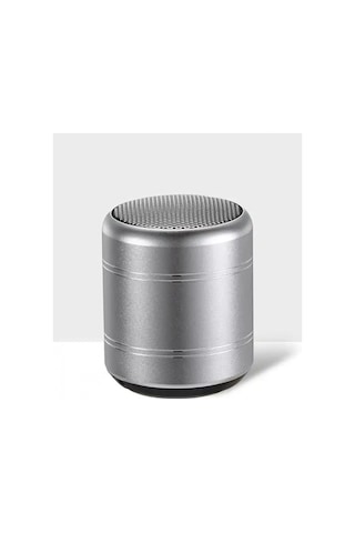 Mini Alüminyum Tws Kablosuz Bluetooth Hoparlör Yuvarlak Metal Tasarım, Yüksek Bas Ve Taşınabilir Ö