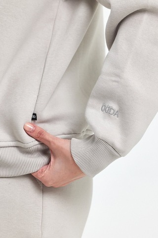 Odda Kadın Bisiklet Yaka Şardonlu Sweatshirt Gri