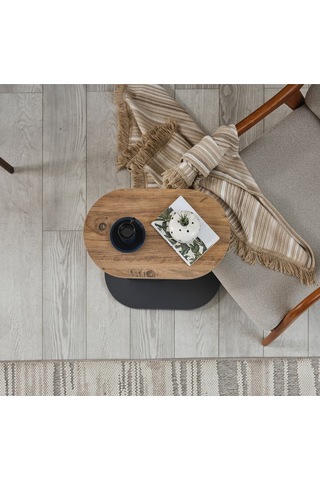 Tekerlekli Etna Sehpa 50x30x57 Cm Siyah