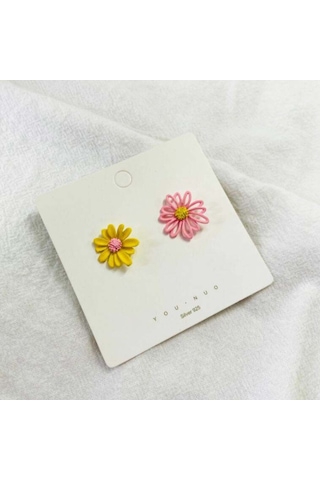 Skycity Şık Alaşımlı Küpe, 7x1.7 Cm, Opp Poşet Paket Özel Ambalaj Seçeneği Diğer Çok Renkli