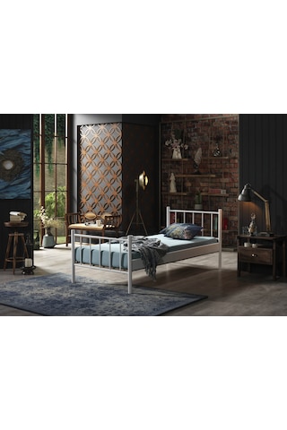 Bedliga Falez Tek Kişilik Metal Karyola 90X190-90X200-120X200