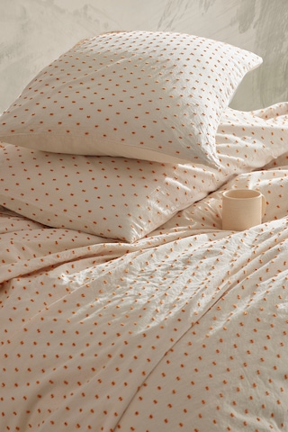 Freya Orange %100 Pamuklu Yıkamalı Çift Kişilik Nevresim Takımı