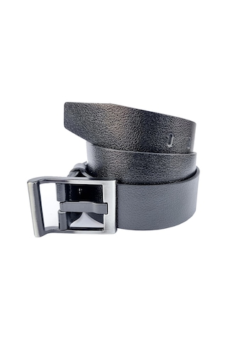 RİCH SMİTH %100 HAKİKİ DERİ ERKEK SPOR SİYAH KAMBUR TOKA KEMER 4