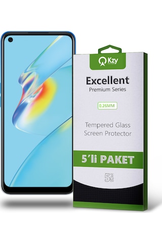 Oppo A54 4G ile Uyumlu Temperli Ekran Koruyucu Kırılmaz Cam Ekonomik 5'li Paket