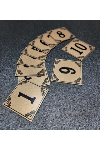 Kapı Numaraları 4X4 Cm Yapışkanlı No 1Den 10 A