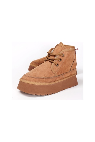 Silvana Kadın Bağcıklı Ugg A010-h61 Taba