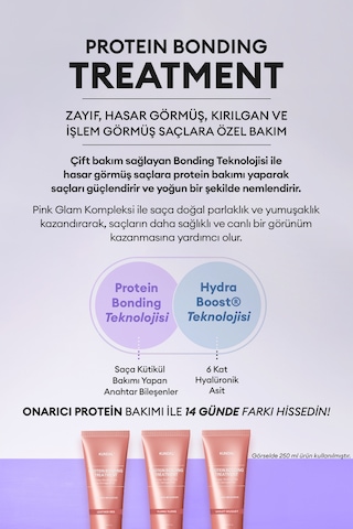 Yoğun Onarıcı Ve Isı Koruyucu Bakım Kremi Kundal Protein Bonding Treatment 50ml Violet Muguet