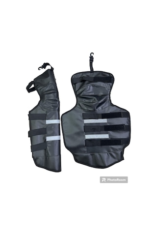 Bike Sky Diz & Bacak Koruma Deri Reflektörlü + Arka Çanta Yastığı