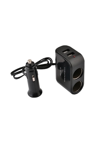 Araç Çakmaklık Çoğaltıcı Usb Araba Çakmak Soket Çoklayıcı Icca70