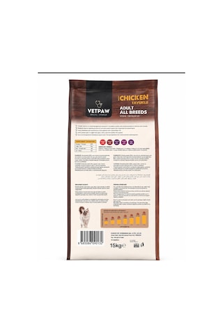 Vetpaw Tavuklu Yetişkin Kedi Maması 15 Kg Premium - Tüm Irklar İçin Kuru Kedi Maması